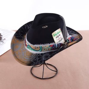 Trendy Cow boy Hat With Decorative Elements, view 2
