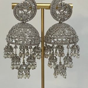 Bold and the Beautiful silver chandelier earrings